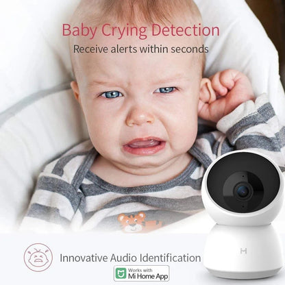 2K 360° Smart Home Security Camera – Wi-Fi, Night Vision, Motion Detection, Two-Way Audio