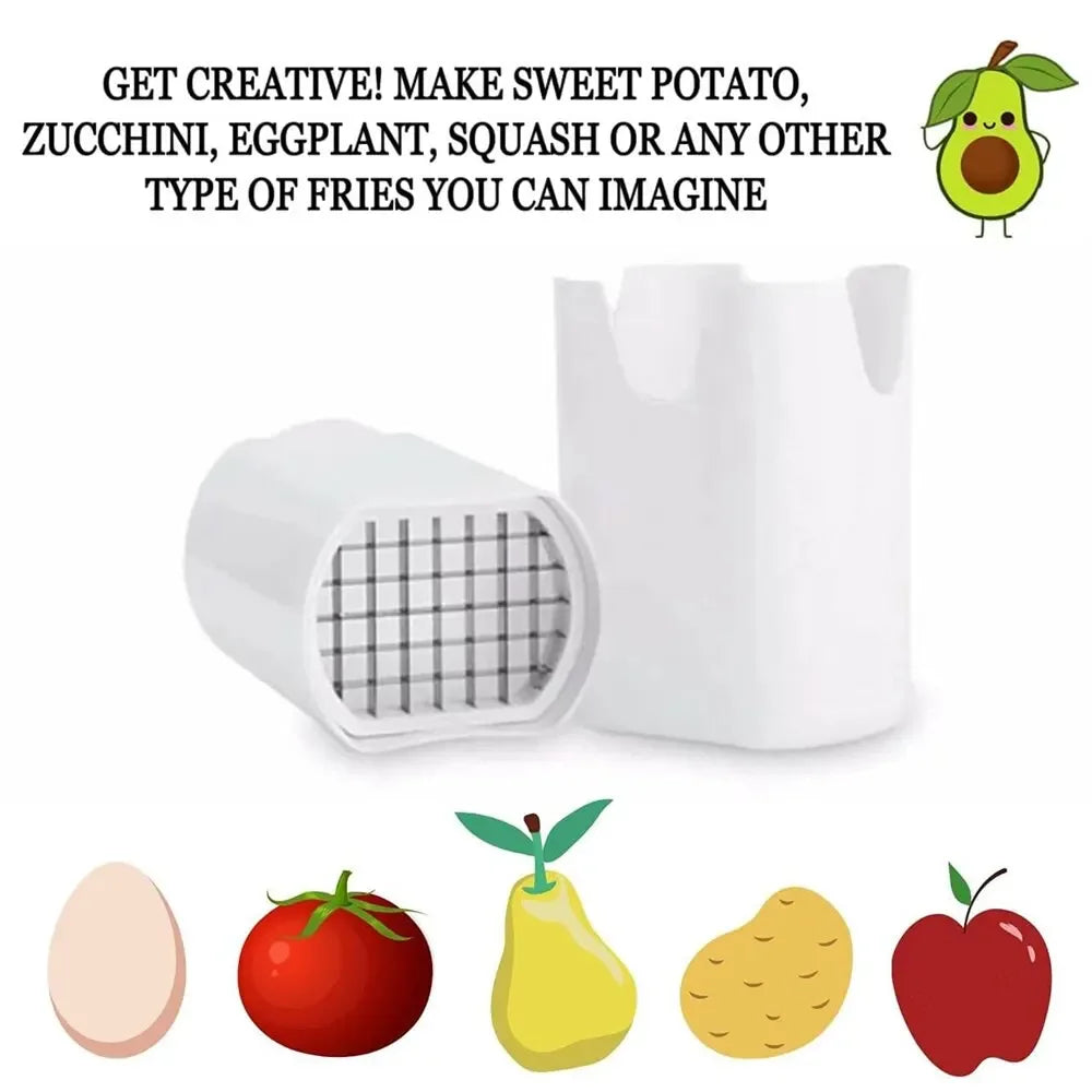 Vegetable and Potato Slicer with Stainless Steel Blade – Rapid Fruit & Vegetable Cutter, 12.5 × 9.5 cm