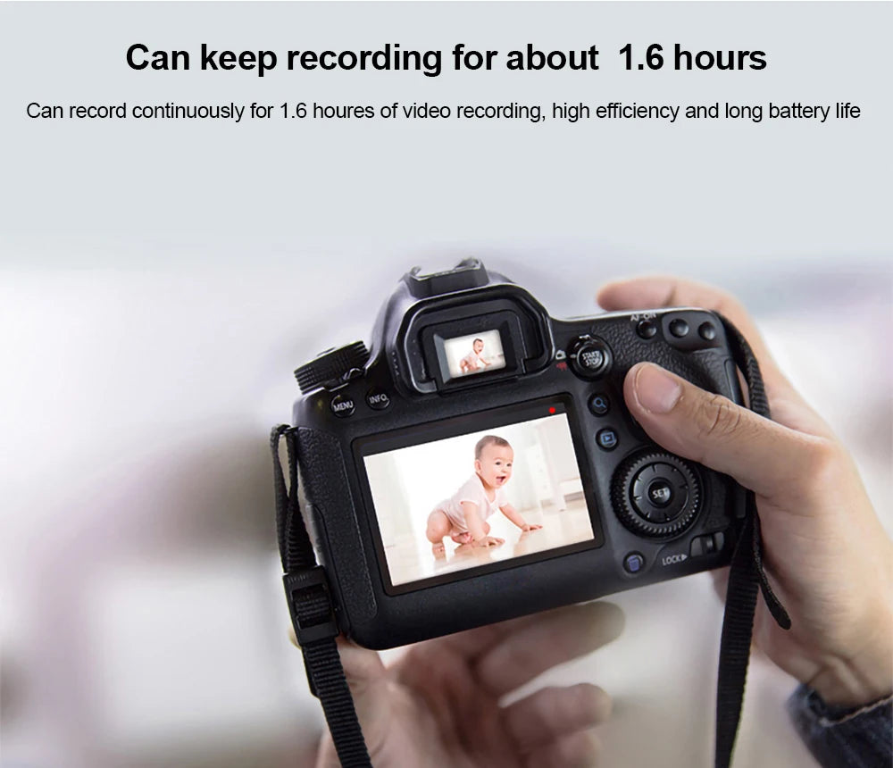 Rechargeable Camera Battery – LP-E10 Type, 7.4V 2200mAh, Compatible with Canon EOS DSLR Models