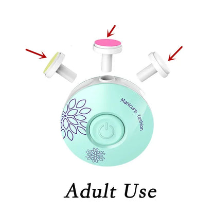 Electric Nail Polisher – Portable Clipper & Trimmer for Babies and Kids