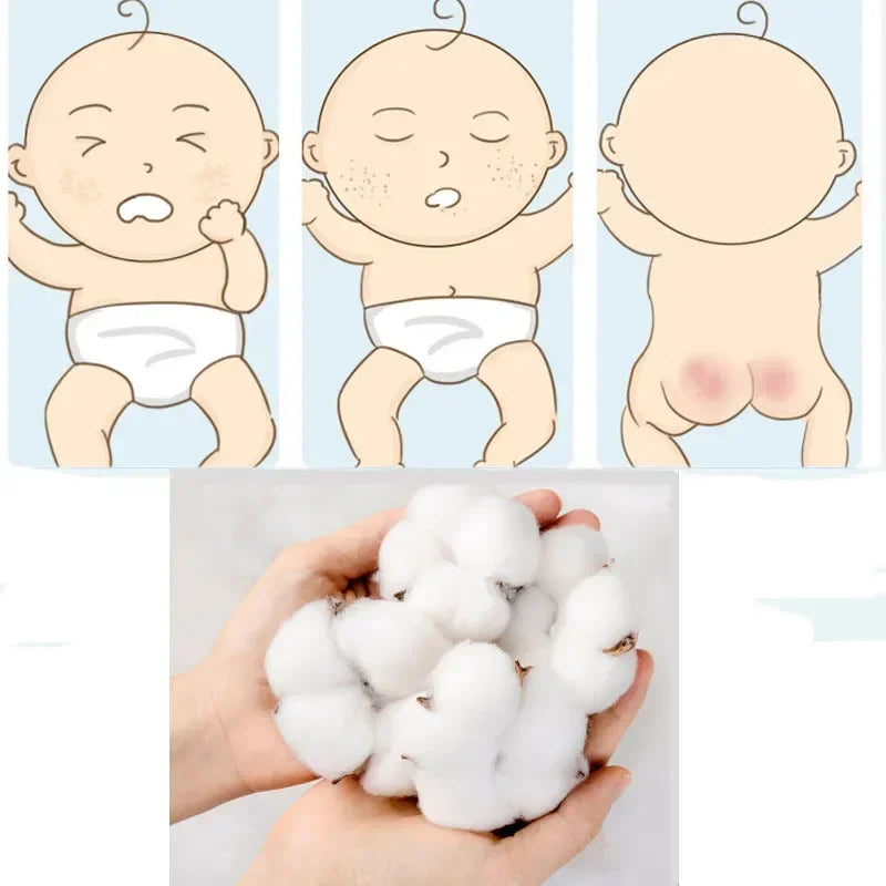Cotton Baby Diapers – Breathable and Absorbent Nappies for 1 to 3 Years