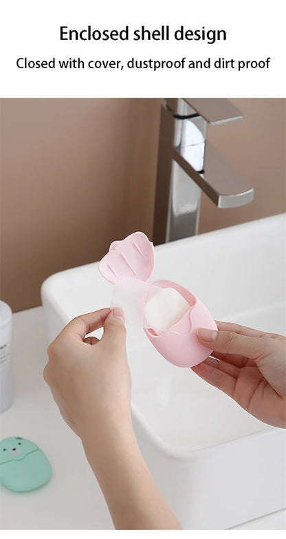 Disposable Cartoon Soap Sheets – Portable Hand Wash Paper – 50 Pieces