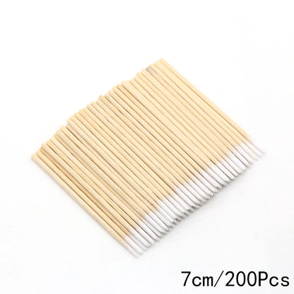 FUMOSIK Orange Wood Cuticle Pusher Combo – Natural Wooden Double-Ended Cuticle Remover Sticks