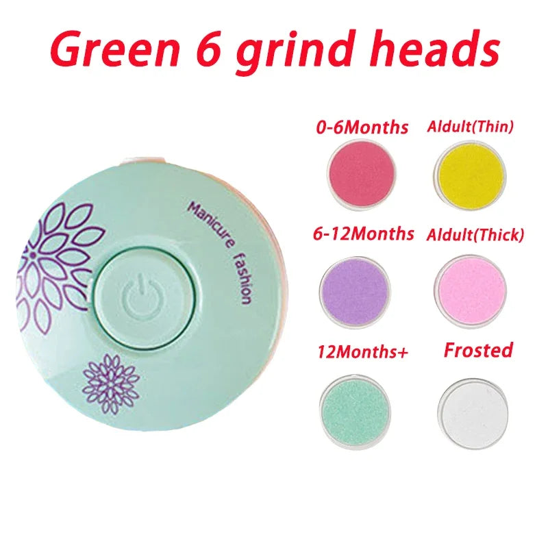 Electric Nail Polisher – Portable Clipper & Trimmer for Babies and Kids