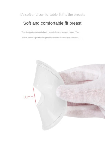 Portable Breast Milk Collector – Silicone Breast Pump Accessory – Maternity to 24 Months