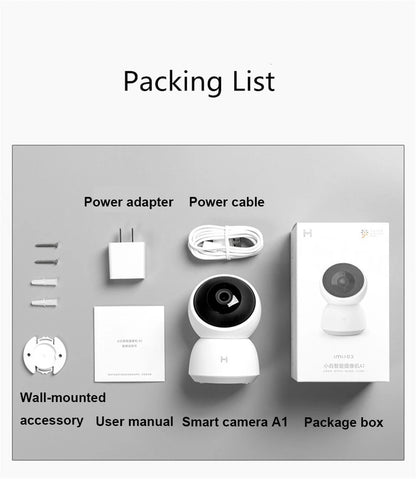 2K 360° Smart Home Security Camera – Wi-Fi, Night Vision, Motion Detection, Two-Way Audio