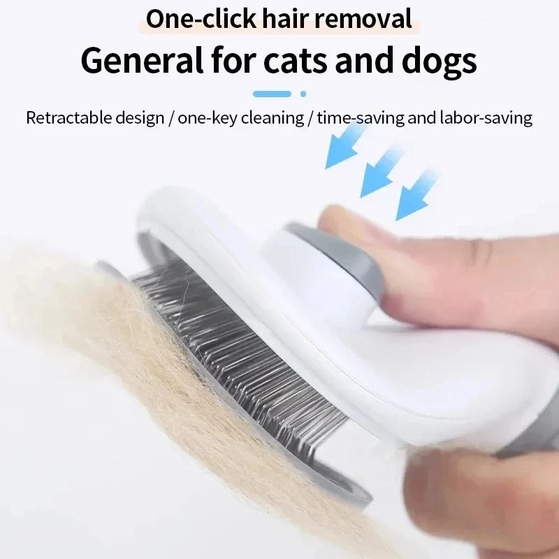Pet Hair Removal Brush – Slicker Grooming Brush with Stainless Steel Pins for Dogs and Cats