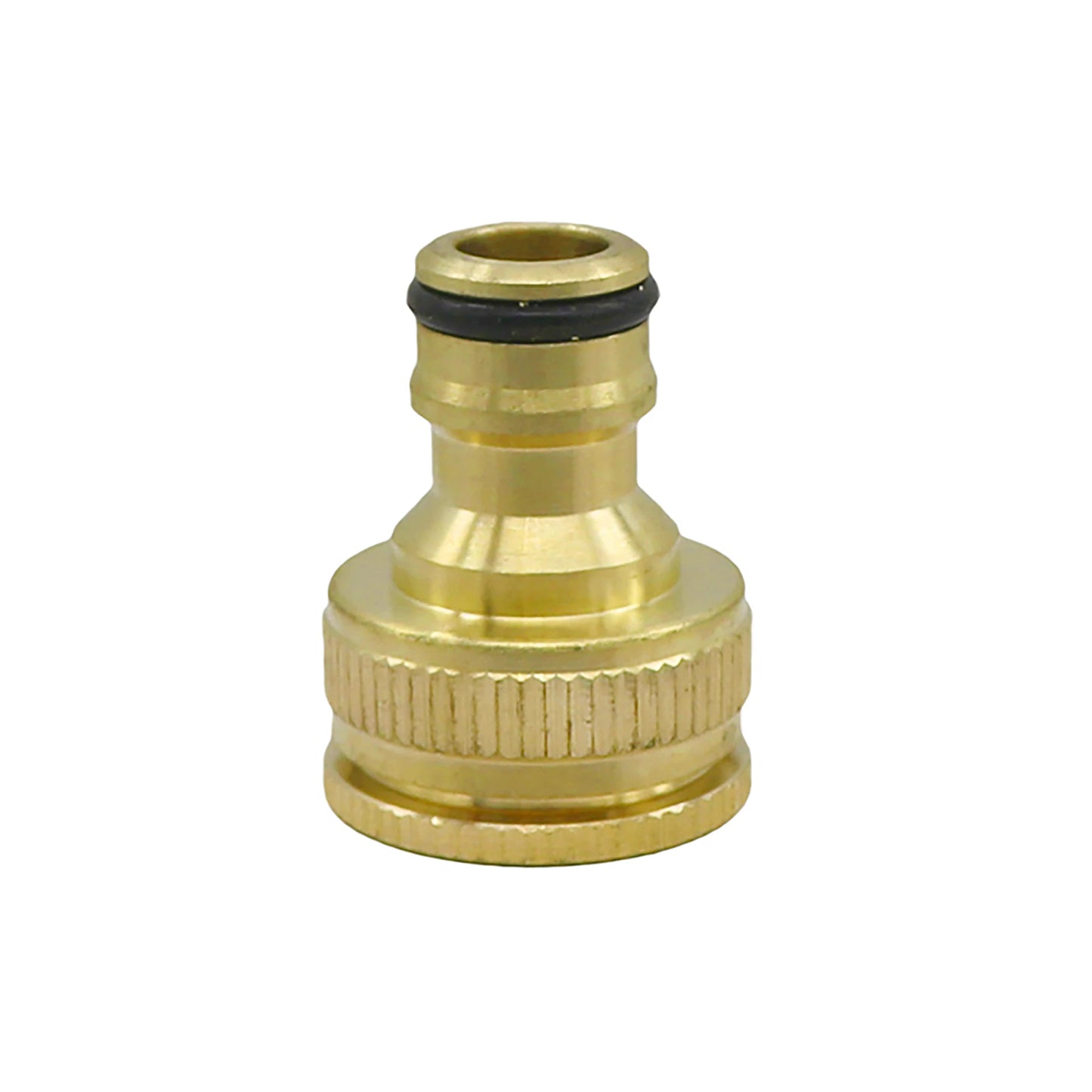 Brass Nipple Quick Connector – 1/2" to 3/4" Threaded Tap Adapter for Garden Hose & Washing Equipment