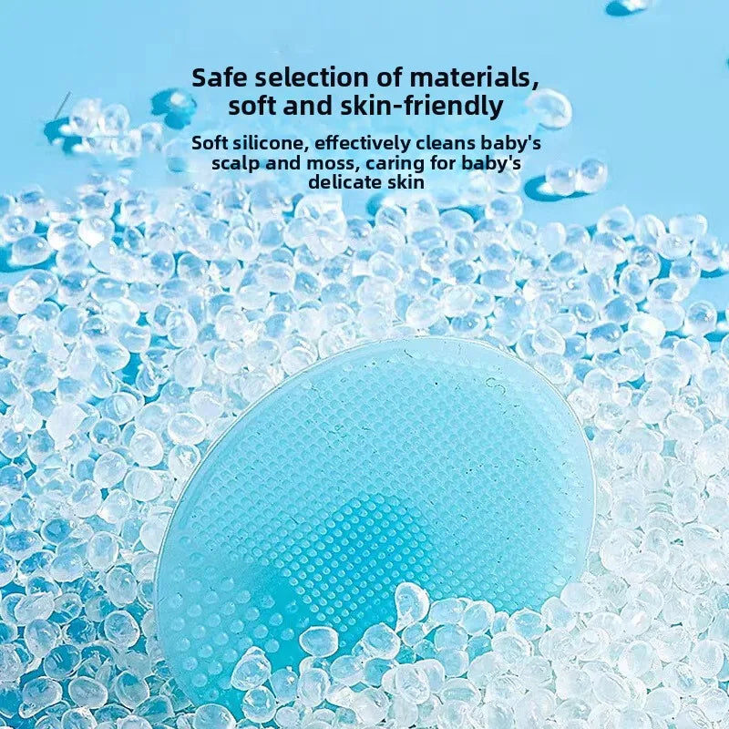 Silicone Baby Bath and Shampoo Brush – Floral Design, Safe for 1-3 Years