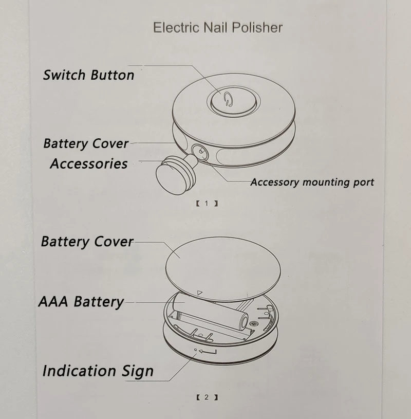 Electric Nail Polisher – Portable Clipper & Trimmer for Babies and Kids