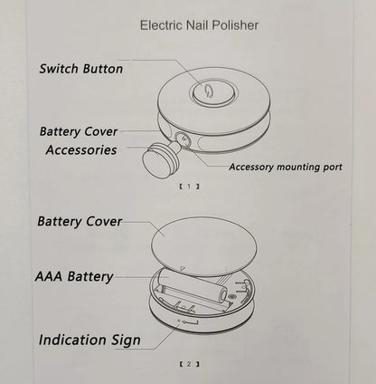 Electric Nail Polisher – Portable Clipper & Trimmer for Babies and Kids