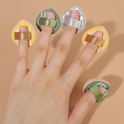 Mini Finger Makeup Sponge Puff – Natural Teardrop Cosmetic Puff – 5 or 10 PCS Set
