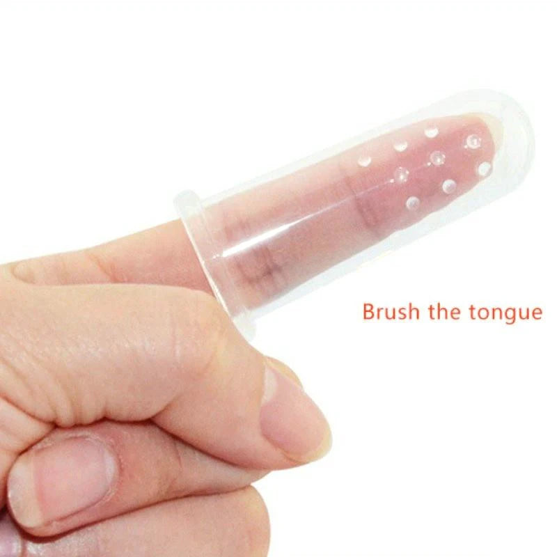Baby Silicone Toothbrush – Protective Soft Toothbrush for Ages 0-6 Years, BPA and Latex Free