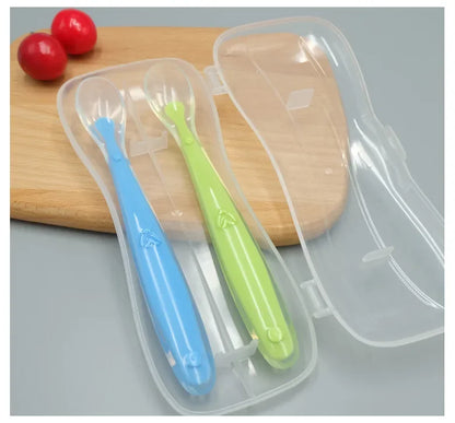 Silicone Baby Spoon and Fork Set – Safe, Latex-Free Flatware for Babies and Kids