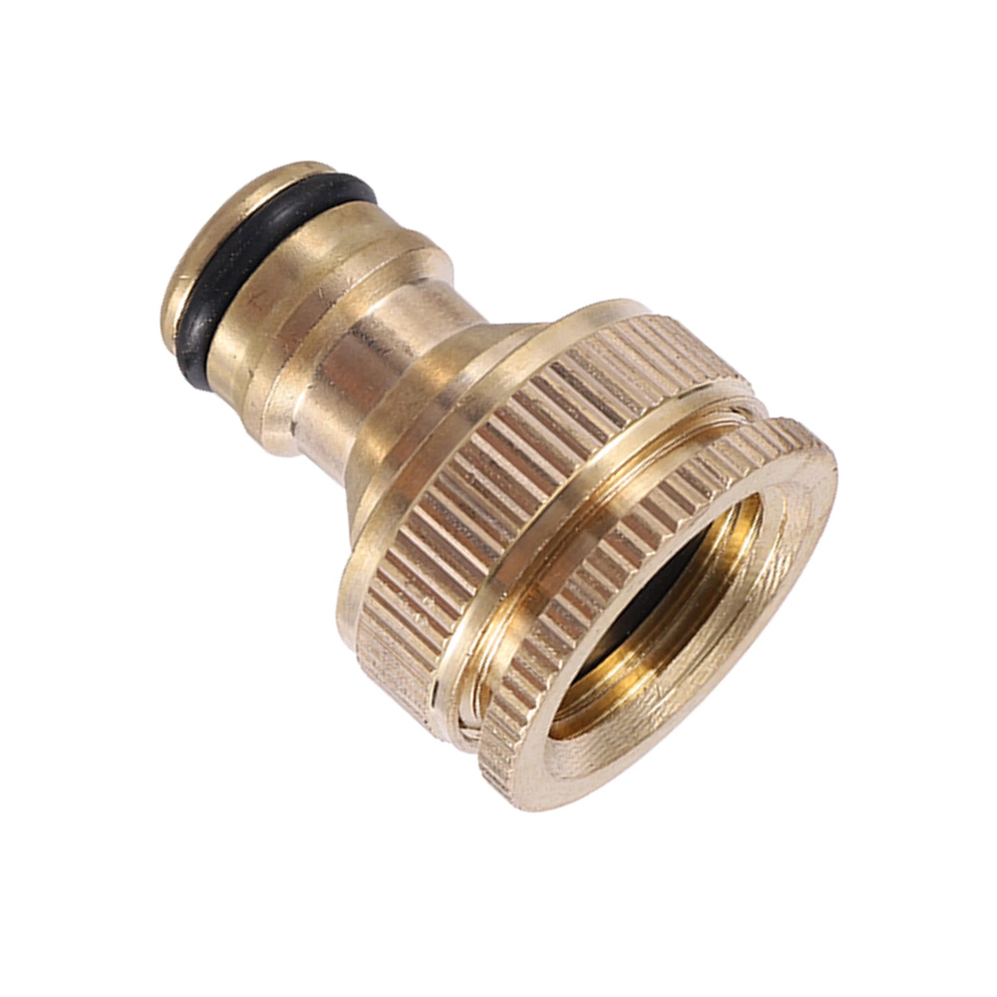 Brass Nipple Quick Connector – 1/2" to 3/4" Threaded Tap Adapter for Garden Hose & Washing Equipment