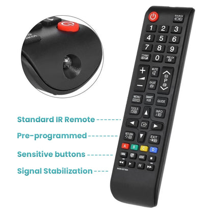 Replacement TV Remote Control – Compatible with AA59-00602A / 00666A / 00741A / 00496A for LCD, LED, Smart TVs