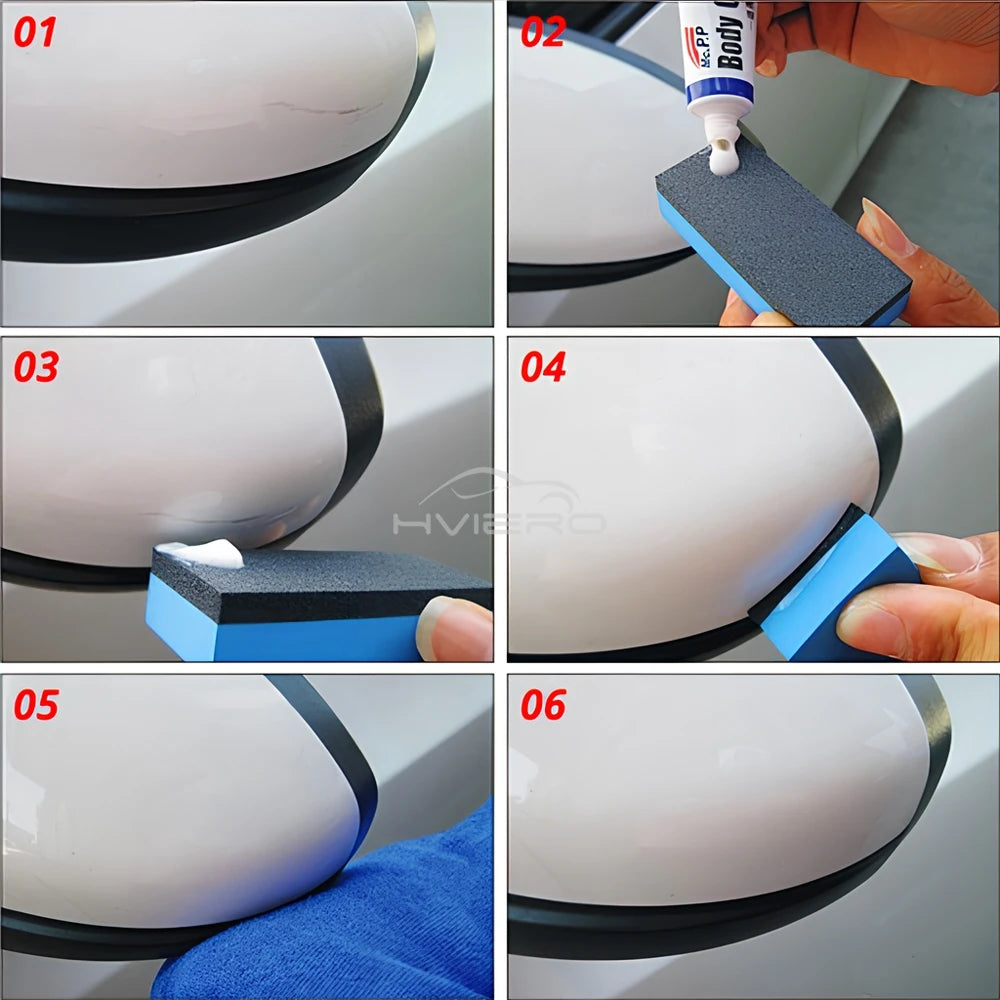 Car Paint Scratch Repair Paste – 15g Polishing Compound with Brush