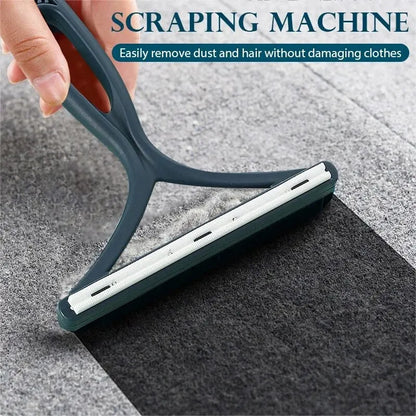Portable Lint Remover Brush – Double-Sided Copper Blade for Pet Hair, Fabric & Carpet