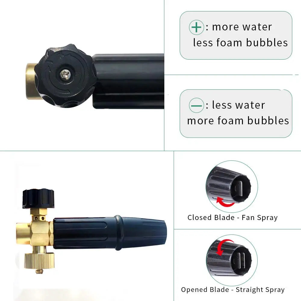 Foam Lance with 1L Bottle – Compatible with Karcher K2 to K7 Pressure Washers