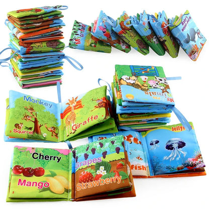 Baby Cloth Book - Fruits & Animals