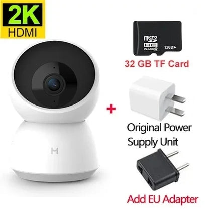 2K 360° Smart Home Security Camera – Wi-Fi, Night Vision, Motion Detection, Two-Way Audio