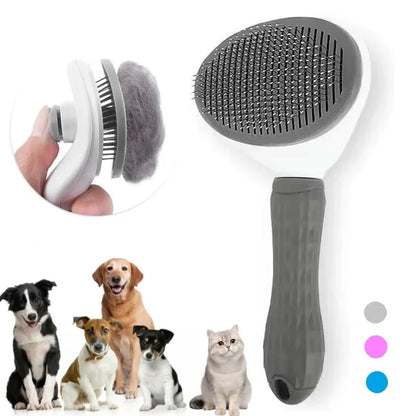 Pet Hair Removal Brush – Slicker Grooming Brush with Stainless Steel Pins for Dogs and Cats