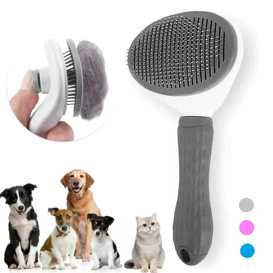 Pet Hair Removal Brush – Slicker Grooming Brush with Stainless Steel Pins for Dogs and Cats
