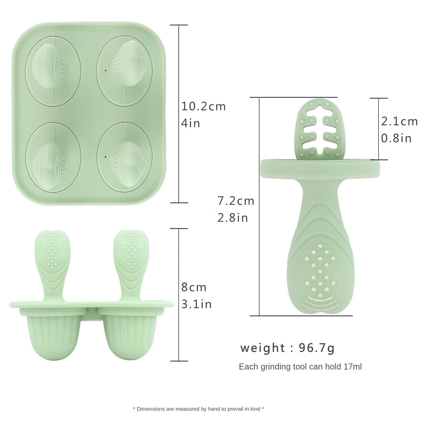 Silicone Baby Food Storage Box – Four-Lattice Design, Safe and BPA-Free