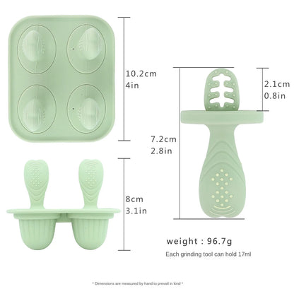 Silicone Baby Food Storage Box – Four-Lattice Design, Safe and BPA-Free