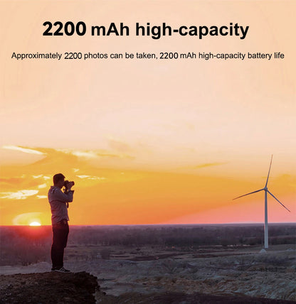 Rechargeable Camera Battery – LP-E10 Type, 7.4V 2200mAh, Compatible with Canon EOS DSLR Models