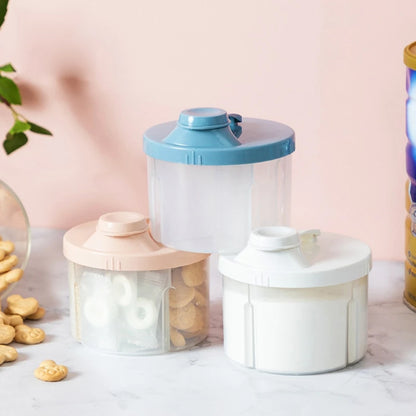 Baby Milk Powder Storage Box – 4-Grid Portable Milk Powder Dispenser – BPA-Free PP Plastic