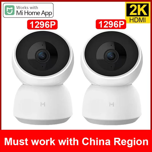 2K 360° Smart Home Security Camera – Wi-Fi, Night Vision, Motion Detection, Two-Way Audio