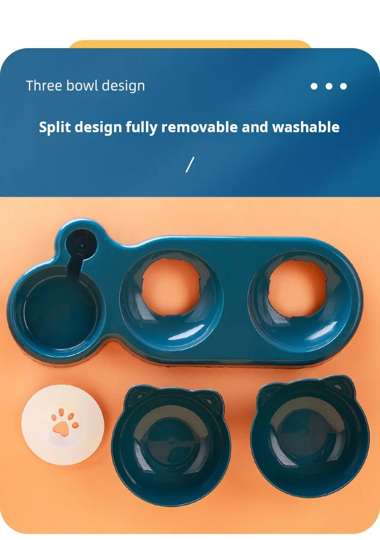 Rounded Plastic Cat Water Dispenser – Easy-Use Pet Drinking Fountain