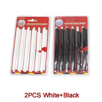 Universal Anti-Scratch Car Door Edge and Bumper Protector Set – Black or Transparent