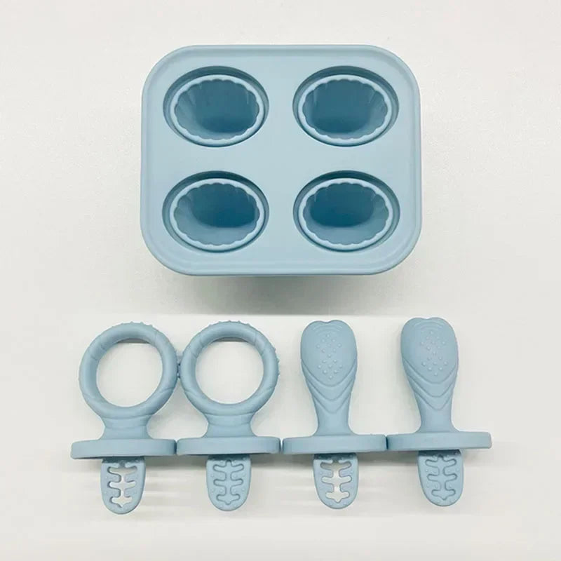Silicone Baby Food Storage Box – Four-Lattice Design, Safe and BPA-Free