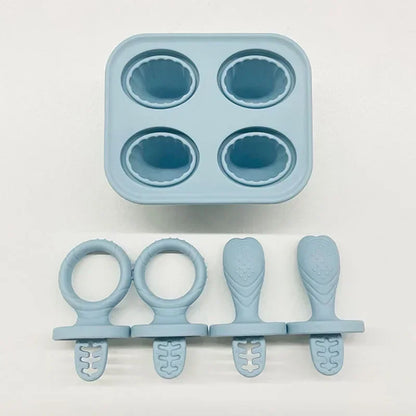 Silicone Baby Food Storage Box – Four-Lattice Design, Safe and BPA-Free