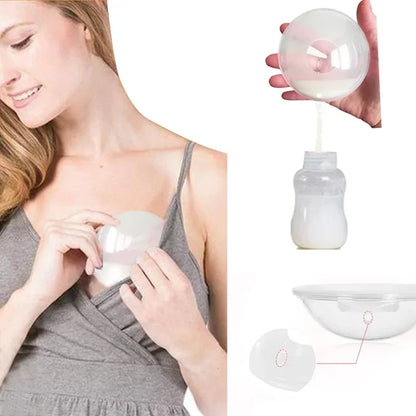 Portable Breast Milk Collector – Silicone Breast Pump Accessory – Maternity to 24 Months