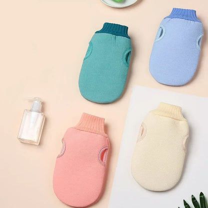 Exfoliating Bath Gloves – Polyester Body Scrub Gloves for Skin Care – 23 × 12.5 cm