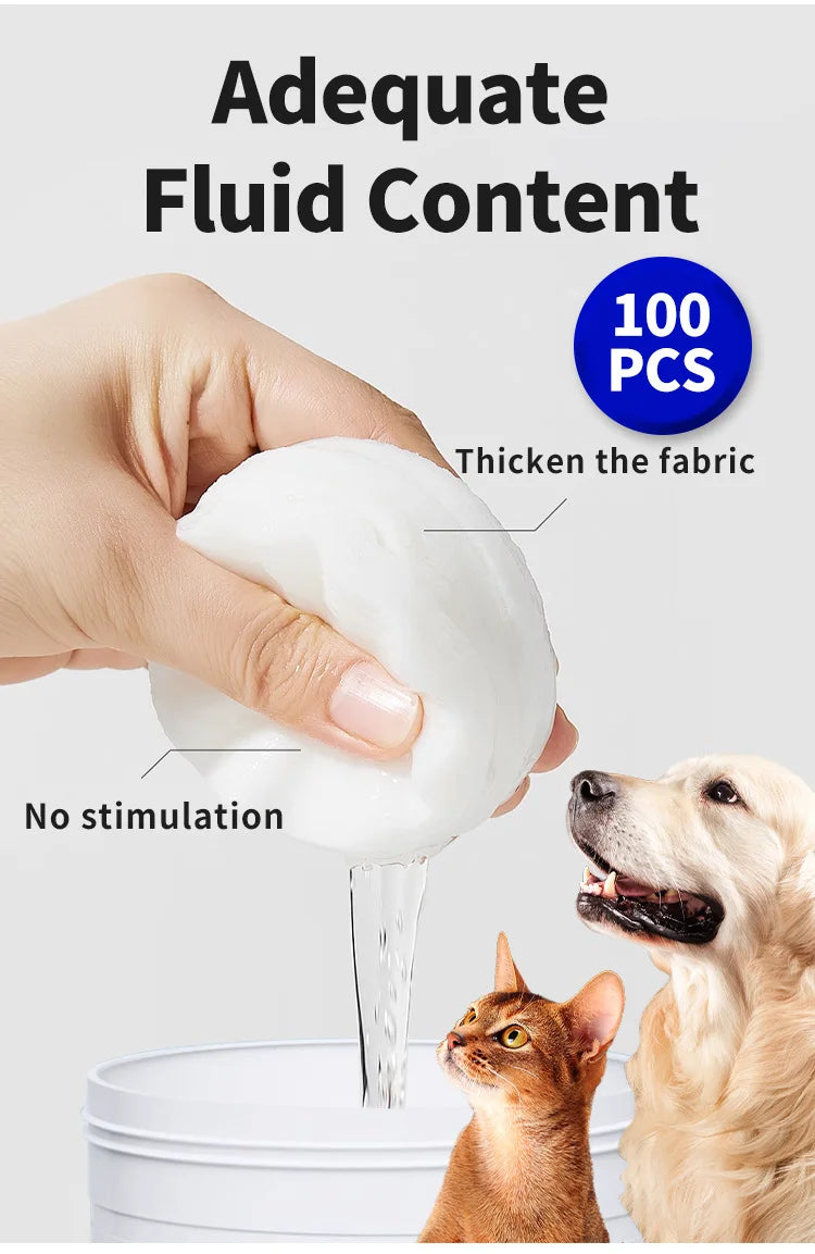 Gentle Pet Eye and Fur Cleaning Wipes – For Dogs and Cats