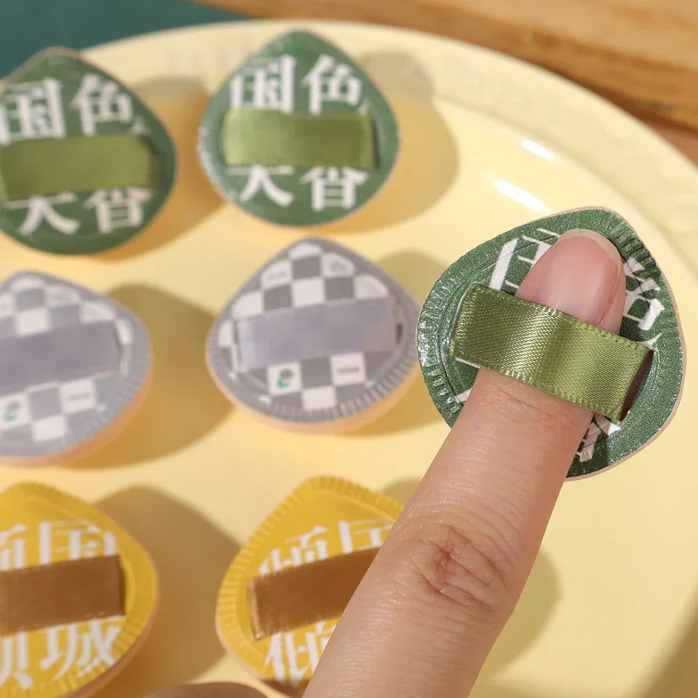 Mini Finger Makeup Sponge Puff – Natural Teardrop Cosmetic Puff – 5 or 10 PCS Set