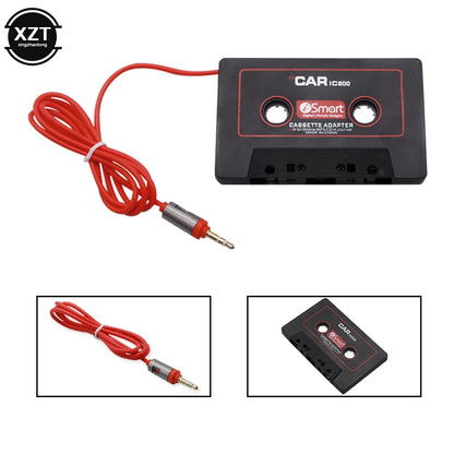 Car Cassette Tape Adapter – 3.5mm AUX Audio Converter for MP3/Phone