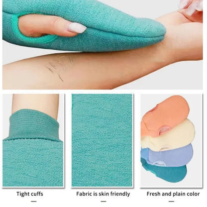 Exfoliating Bath Gloves – Polyester Body Scrub Gloves for Skin Care – 23 × 12.5 cm
