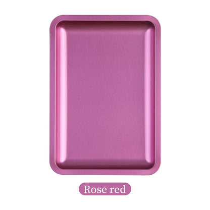 Stainless Steel Nail Art Storage Tray – Durable Cosmetic Manicure Tool