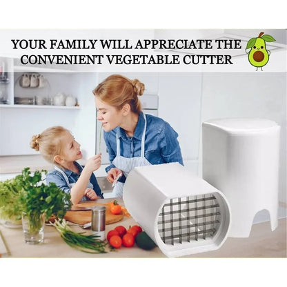 Vegetable and Potato Slicer with Stainless Steel Blade – Rapid Fruit & Vegetable Cutter, 12.5 × 9.5 cm