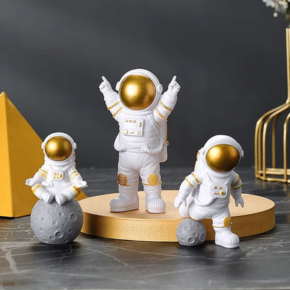 Astronaut Figure Statue Set - Home Decor