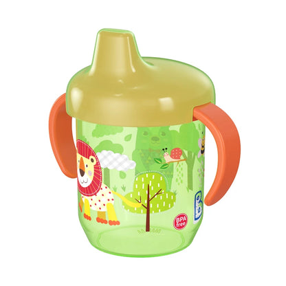 260ml Cartoon Baby Drinking Cup with Handle – Durable PP Plastic, Suitable for Ages 7 Months to 12 Years