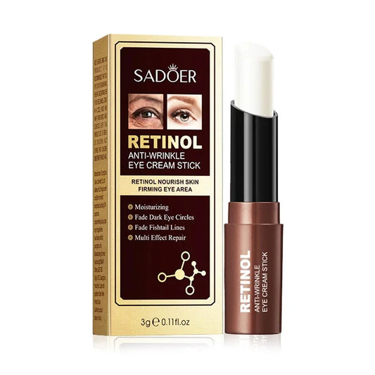 SADOER Retinol Eye Cream Stick – Anti-Dark Circles, Moisturizing & Firming – Under Eye Care