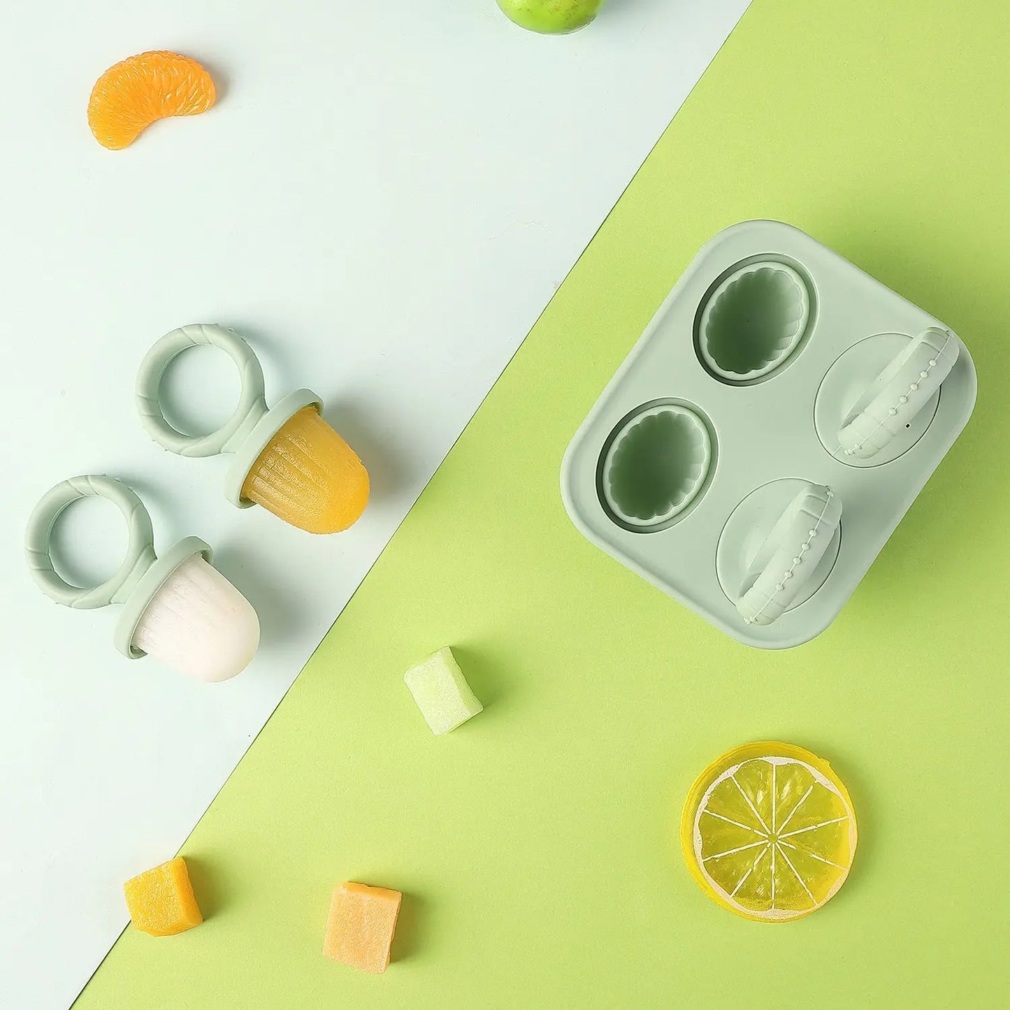 Silicone Baby Food Storage Box – Four-Lattice Design, Safe and BPA-Free
