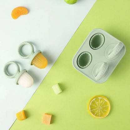 Silicone Baby Food Storage Box – Four-Lattice Design, Safe and BPA-Free