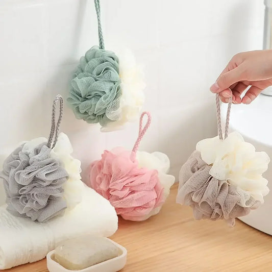 PE Bath Sponge Ball – Soft Bathing Accessory – 12 × 12 cm